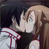 刀剑神域卡通情侣头像一对