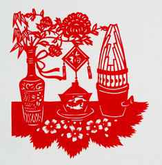 2018新年剪纸微信头像