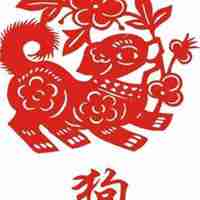 2018新年剪纸微信头像