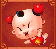 2018狗年红色喜庆微信头像