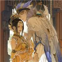 微信二次元古风情侣头像一对一