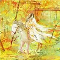 微信二次元古风情侣头像一对一