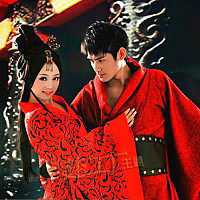 古风情侣带字动漫唯美头像女生