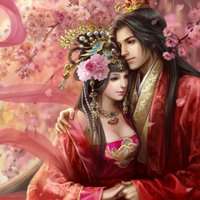 古装漫画伤感情侣头像女生头像