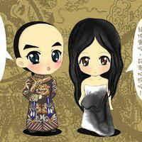 动漫头像古风情侣头像一对一