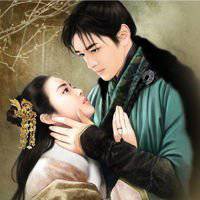 动漫唯美古风情侣头像两张分开