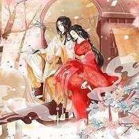 微信二次元古风情侣头像一对