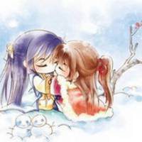 头像女生动漫古风情侣头像一对