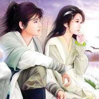 微信二次元古风情侣头像一对