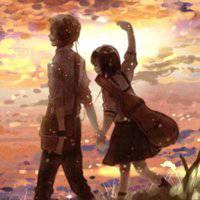 情侣头像手绘唯美卡通头像可爱