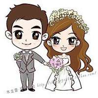 q版头像手绘情侣头像女生头像可爱