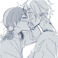 怦然心动漫画情侣头像手绘板