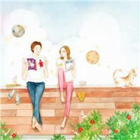 微信头像情侣手绘动漫头像女生