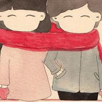 微信头像动漫情侣手绘头像女生