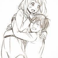 文艺小清新手绘情侣头像唯美