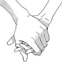 手绘唯美情侣背影头像带字头像女生