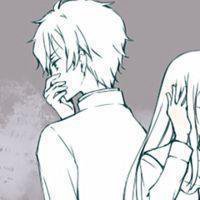 复古手绘彩色情侣头像女生头像女生