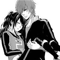 微信情侣头像手绘女生背影卡通头像