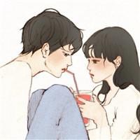 怦然心动漫画情侣头像手绘板