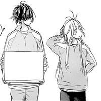 手绘动漫简单情侣头像女生头像