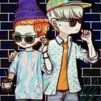 微信情侣头像个性简约手绘头像