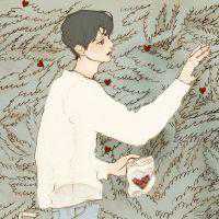 小清新情侣头像手绘头像一对