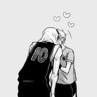 微信情侣头像手绘女生背影卡通头像