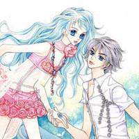 q版头像手绘情侣头像女生头像可爱