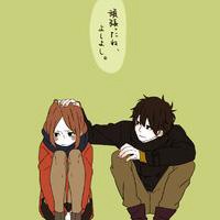 微信头像卡通手绘情侣头像女生背影