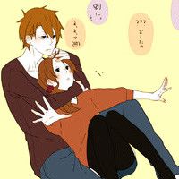 情侣头像手绘唯美卡通头像背影