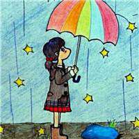 微信情侣头像手绘女生背影头像唯美