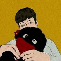 手绘微信头像情侣头像2018