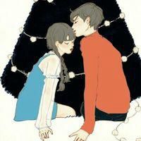 情侣头像小清新动漫手绘头像