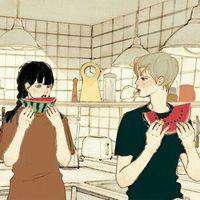 q版头像手绘情侣头像女生头像可爱