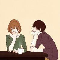 情侣头像手绘头像卡通头像黑白