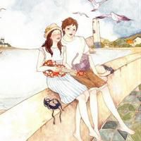 q版头像手绘情侣头像女生头像可爱