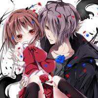 复古风情侣头像手绘简约彩色