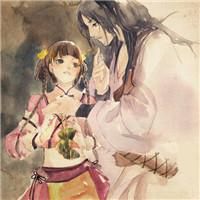 手绘动漫简单情侣头像女生头像