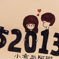 小清新情侣头像手绘头像一对