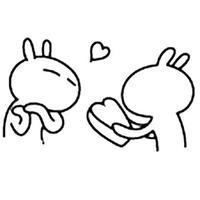 微信情侣头像手绘女生背影头像