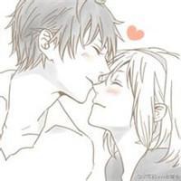 森女系情侣头像手绘头像一对