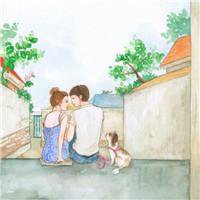 小清新情侣头像手绘头像一对