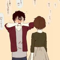 女生手绘唯美头像动漫情侣头像