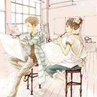 小清新情侣头像手绘头像一对