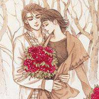 怦然心动漫画情侣头像手绘板