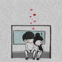 怦然心动漫画情侣头像手绘板