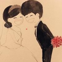 情侣头像微信手绘头像2018