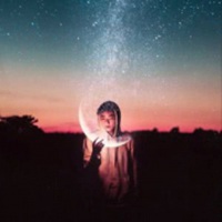 迷幻星空意境男生头像图片