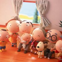 相亲相爱一家人玩偶头像