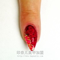 高清红指甲头像